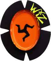 WIZ SPARKY Knieschleifer - Isle of man *orange*